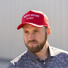 Remove Before Flight Hat
