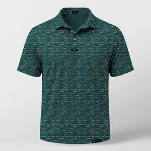 Men's Airplane Camping Pilot Polo Wairworthy